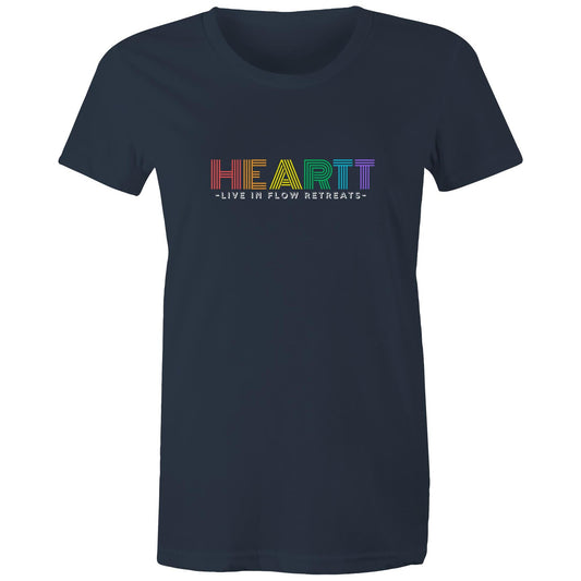 Women's 'Heart: Chakra Colours' Maple Tee