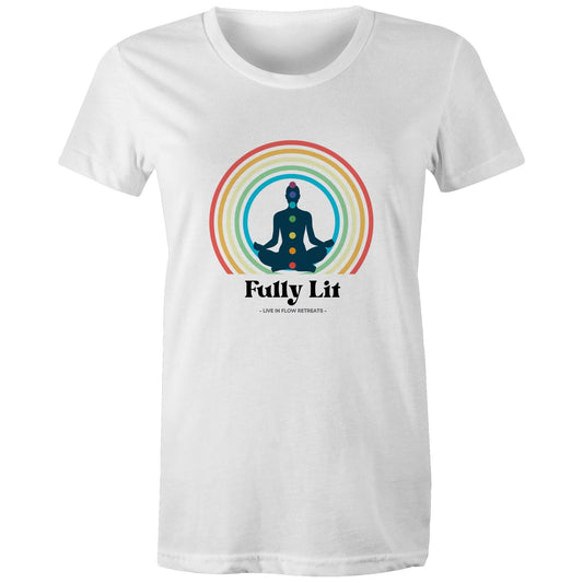 Women's 'Fully Lit' Maple Organic Tee