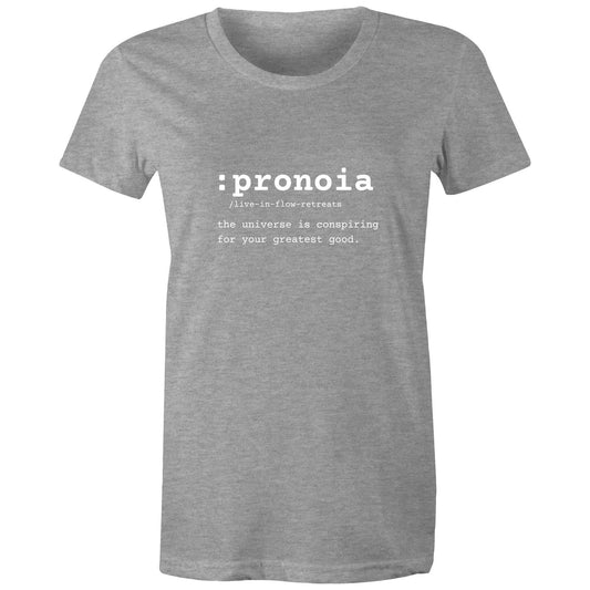 Women's 'Pronoia' Maple Tee