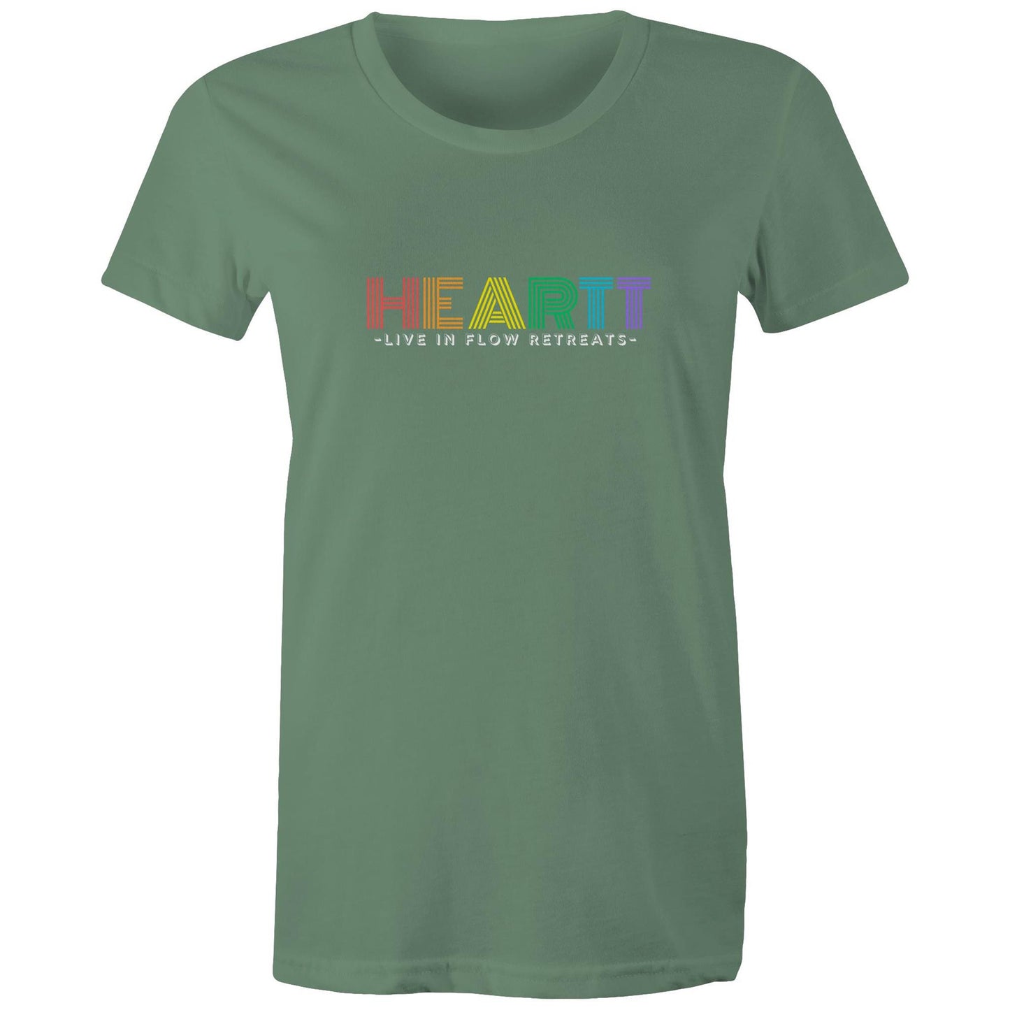 Women's 'Heart: Chakra Colours' Maple Tee