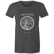 Load image into Gallery viewer, Women&#39;s Maple &#39;Live In Flow&#39; Stencil Tee

