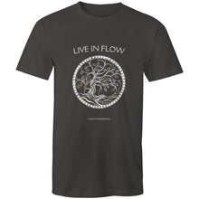 Load image into Gallery viewer, Mens &#39;Live In Flow&#39; Stencil Tee
