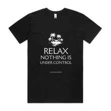 Load image into Gallery viewer, Mens Organic &#39;Relax&#39; Stencil Tee
