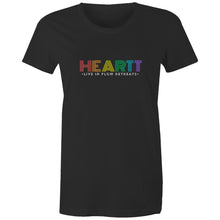Load image into Gallery viewer, Women&#39;s &#39;Heart: Chakra Colours&#39; Maple Tee
