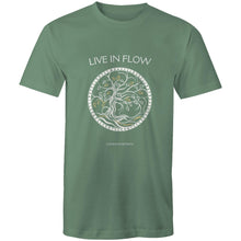 Load image into Gallery viewer, Mens &#39;Live In Flow&#39; Stencil Tee
