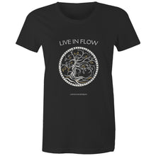 Load image into Gallery viewer, Women&#39;s Maple &#39;Live In Flow&#39; Stencil Tee
