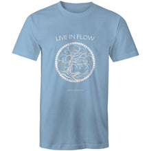 Load image into Gallery viewer, Mens &#39;Live In Flow&#39; Stencil Tee
